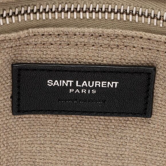 Saint Laurent Canvas Calfskin Rive Gauche Small Tote - Picture 8 of 16